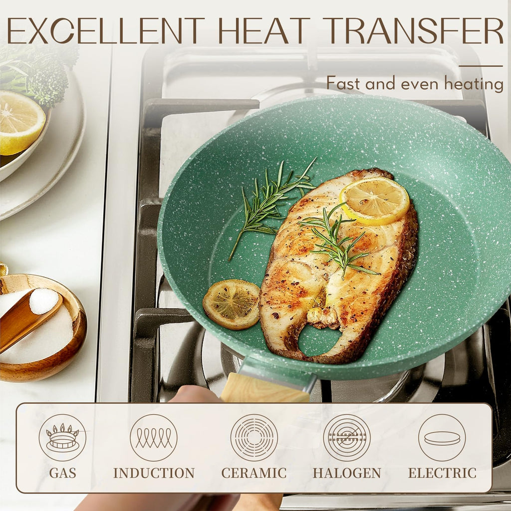 Innerwell 8-Inch Nonstick Frying Pan Small Egg Pan Skillet