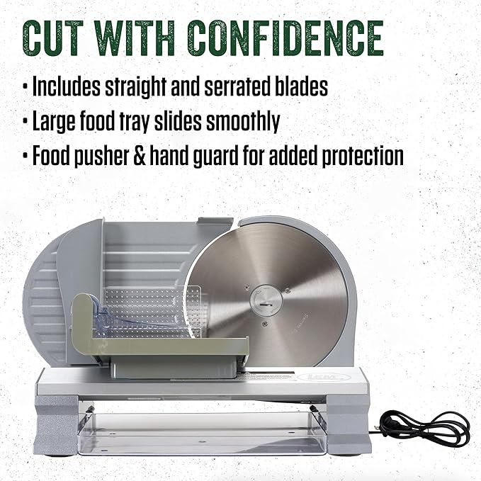 LEM Products 8.5" Electric Meat Slicer, Kitchen Appliance for Home Use