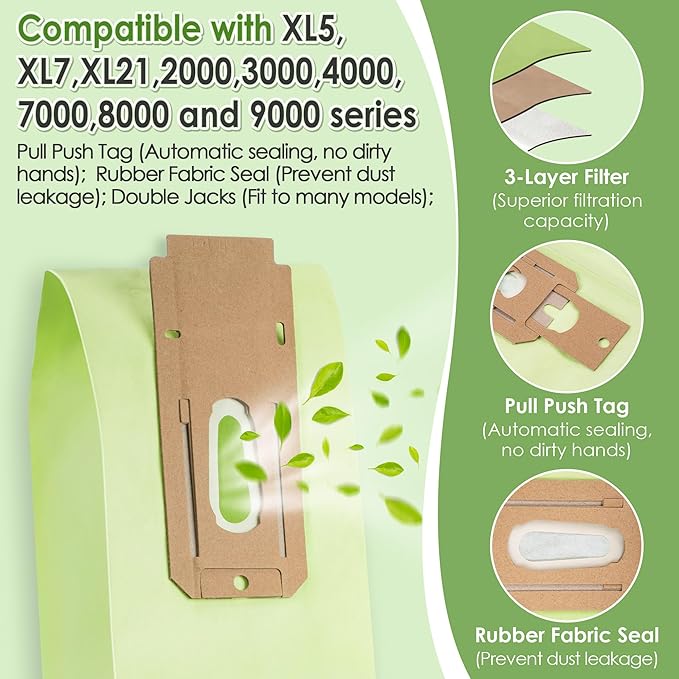 Landhoow 12 Pcs Vacuum Replacement Kit, Compatible with Oreck XL