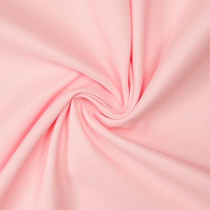 Gee Di Moda Rectangle Tablecloth - 60 x 102 Inch Pink Table Cloth for 6 Foot Rectangle Tables - Heavy Duty Washable Fabric - for Holiday Party, Dinner, Weddings, Baby Shower & Events
