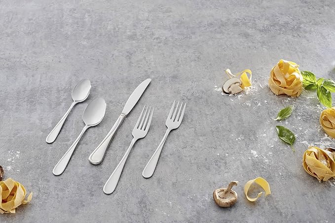 Oneida Flight Teaspoons Silverware Set for 6, Flatware