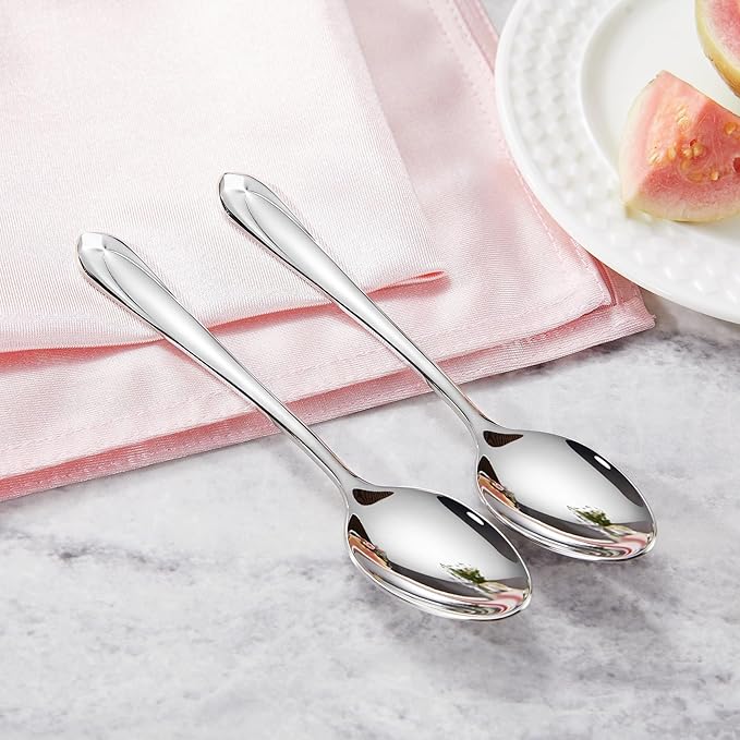 KEAWELL Premium Astra 4-Piece 5.8-Inch Dessert Spoon Set (4, Small Spoons)
