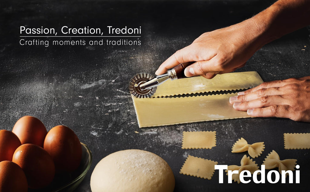 Tredoni 1.6 inch Pastry Wheel - Stainless Steel Dough Stamp Cutter/Crimper