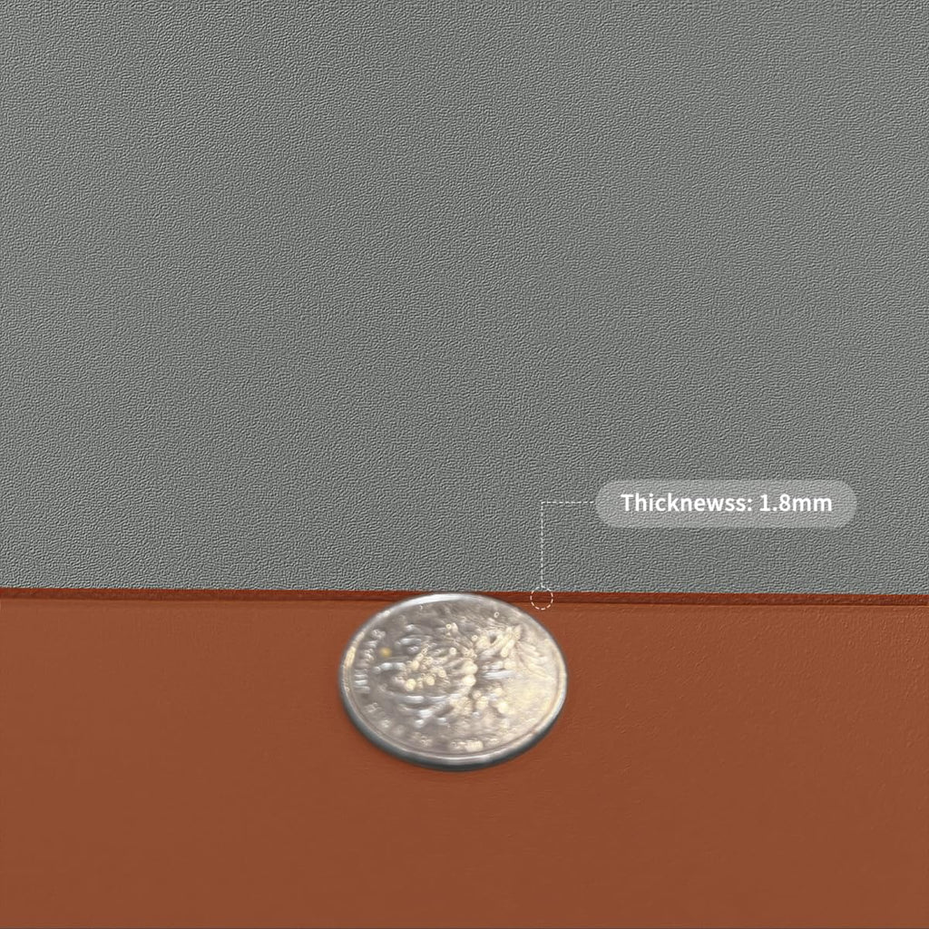 Zinkooat Faux Leather Table Cover,1.8mm Thick,30x48 Inch Desk Cover,Large Desk Mat,Table Protector,Table Cover Protector,Desk Covers On Top of Desks(Brown+Gray,30x48)
