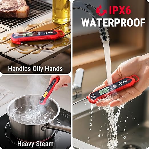 TempPro TempSwift 1 Sec Meat Thermometer Digital for Kitchen Cooking Food