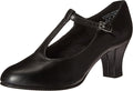 Capezio Jr. Footlight T-Strap Black Dance Shoe - 6.5 M US