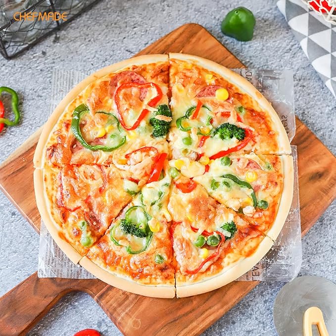 CHEFMADE Round Cake Pan, Non-Stick 10-Inch for Pizza & Pie (Green)