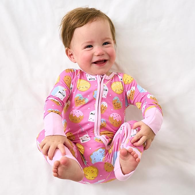 Little Sleepies Baby Pajamas, Pink Cookies & Milk, 18-24M