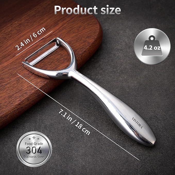 VISTORA Y Peeler Stainless Steel Potato Carrot Vegetable Peeler Kitchen
