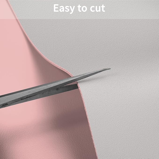 Zinkooat Faux Leather Table Cover,1.8mm Thick,30x48 Inch Desk Cover,Large Desk Mat,Table Protector,Table Cover Protector,Desk Top Cover,Table Tops Cut to Size(Pink+Silvery,30x48)