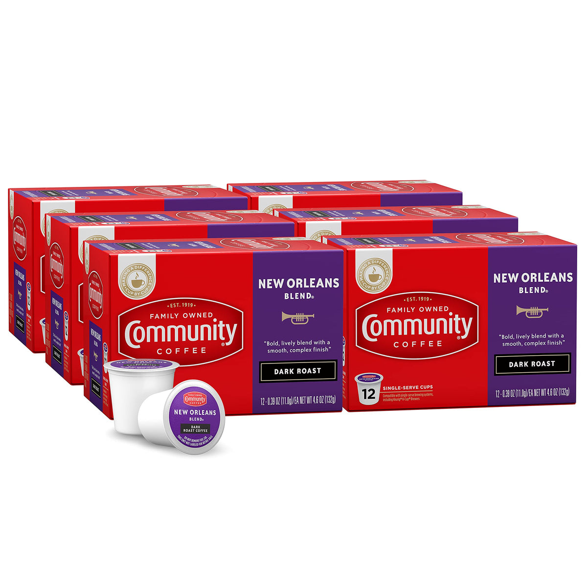 Community Coffee Grandma's Sugar Cookie Keurig K-Cup Pods, Limited Edition Holiday Flavor, Natural Ingredients, 10 Count (Pack of 1)
