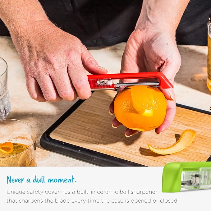 Dreamfarm Sharple Self-Sharpening Vegetable Peeler - Kermit Green
