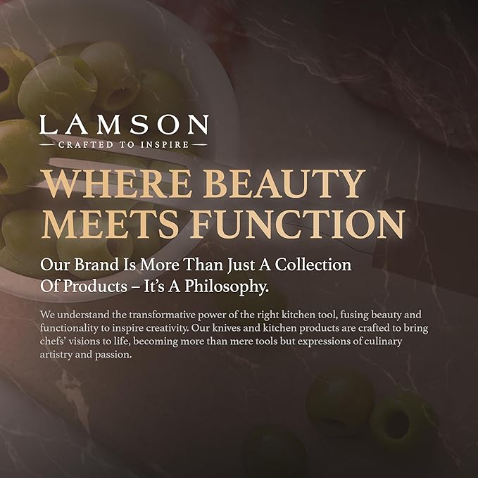 Lamson Pickle Fork, 3 Tine Stainless Cooking Fork, Walnut Handle, 7 In