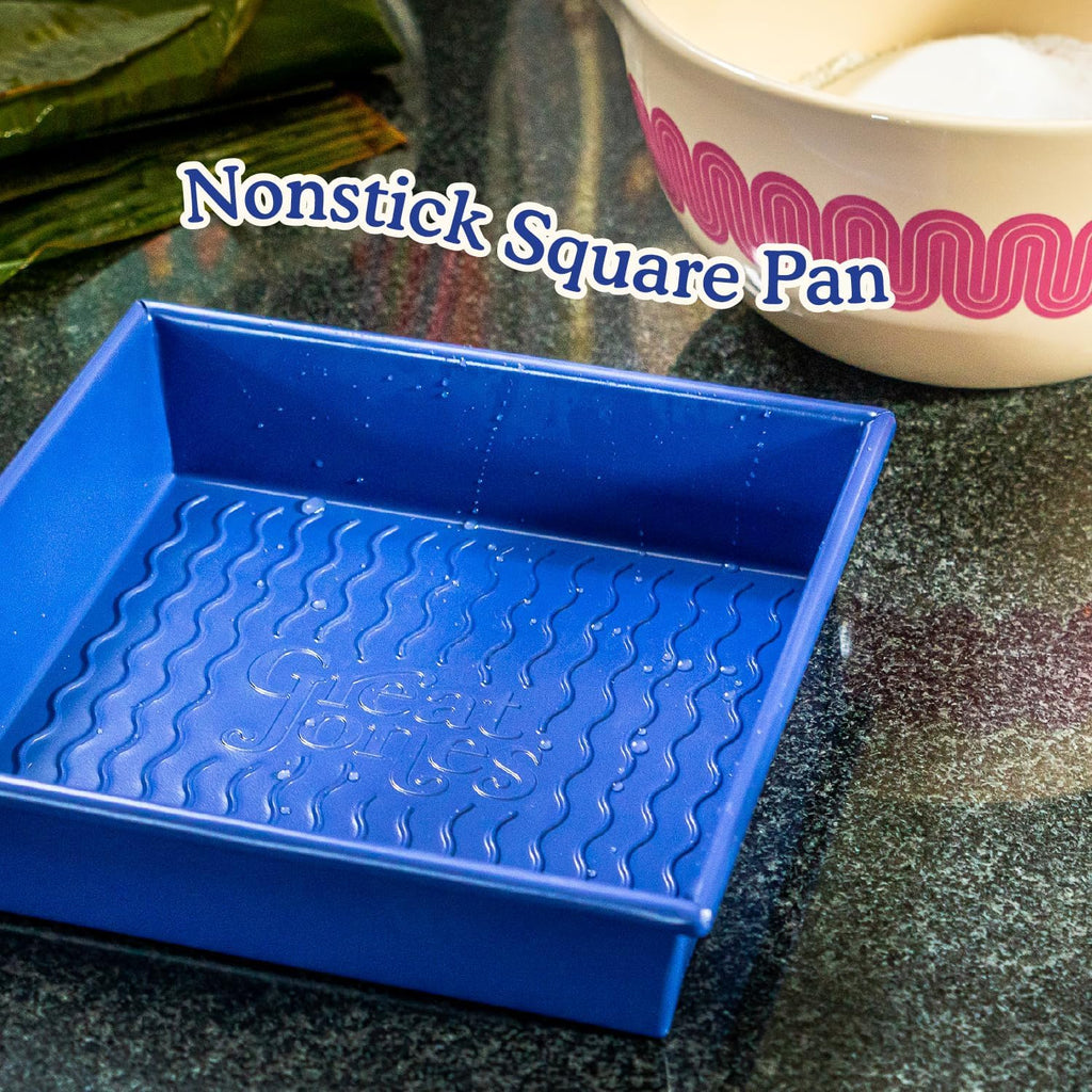 Great Jones Nonstick 9.5x9.5 Inch Square Baking Pan (Broccoli) - Non Toxic