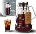 BrewMOO Sleek Wave 2.0 L/68 oz Cold Brew Coffee Maker Pitcher