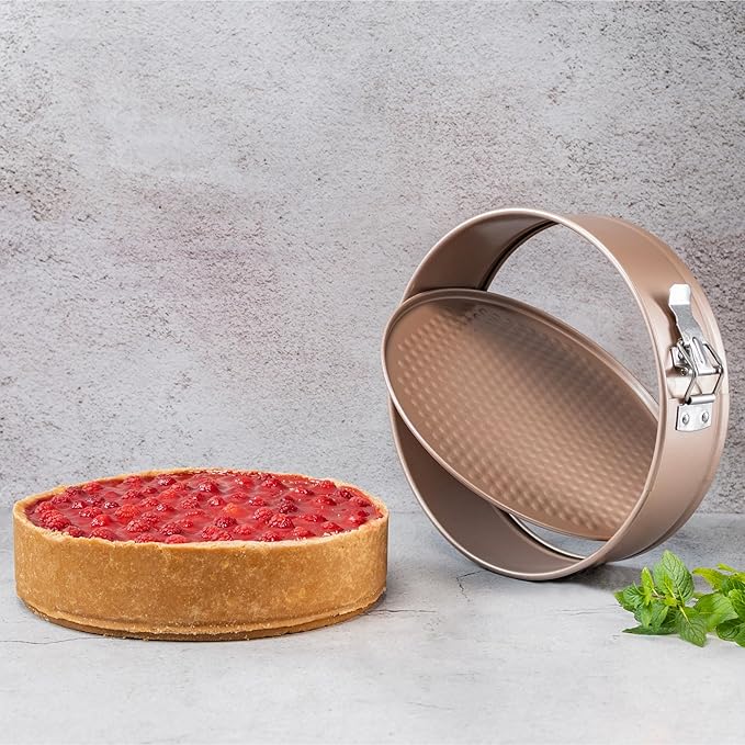 HAPPIELS 8 inch Springform Pan Nonstick, PFOA & BPA Free