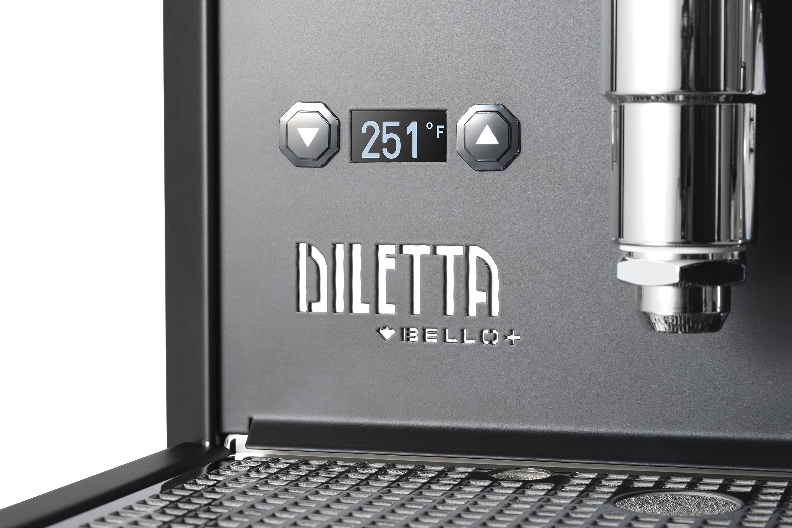 Diletta Bello+ Espresso Machine | E61 | PID Temperature Control | Shot Timer | Programmable Preinfusion | Handmade In Italy (Black)
