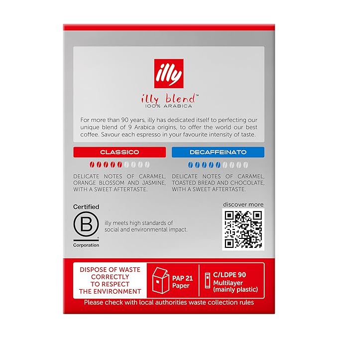 illy Instant Coffee Single-Serve Packets, Classico, 2g, 40 Ct, 1 Pack