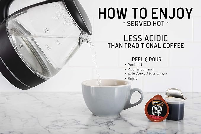 Java House Cold Brew Coffee Concentrate, Ethiopian, 1.35 Fl Oz