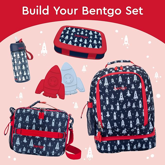 Bentgo Kids Prints Leak-Proof 5-Compartment Bento-Style Kids Lunch Box