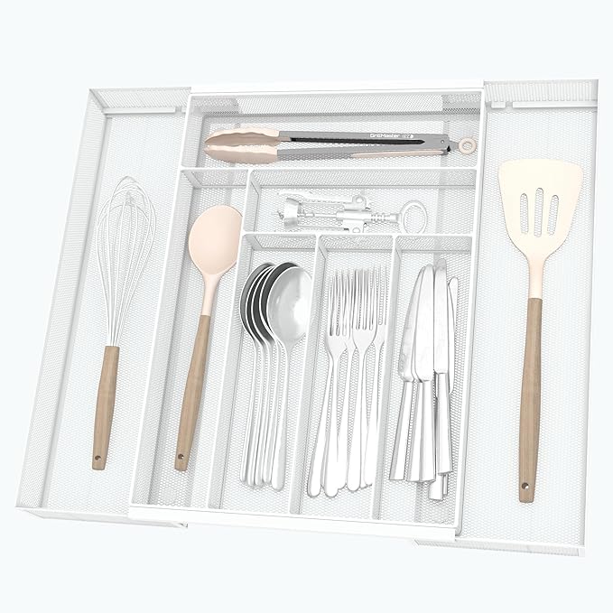 Sedegn Expandable Kitchen Utensil Organizer - 11.6" to 20" Adjustable