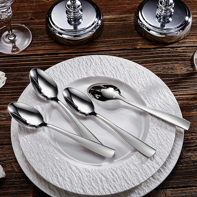 KEAWELL Premium Louis 4-Piece 18/10 Dinner Spoon Set (7.6" Dinner Spoon)