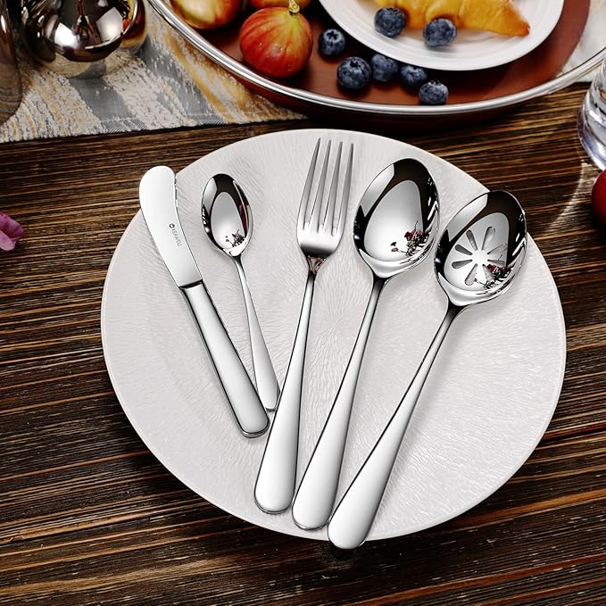 KEAWELL Premium Louise 6-Piece 5.6-Inch 18/10 Small Spoons (5.6 inches, 6)