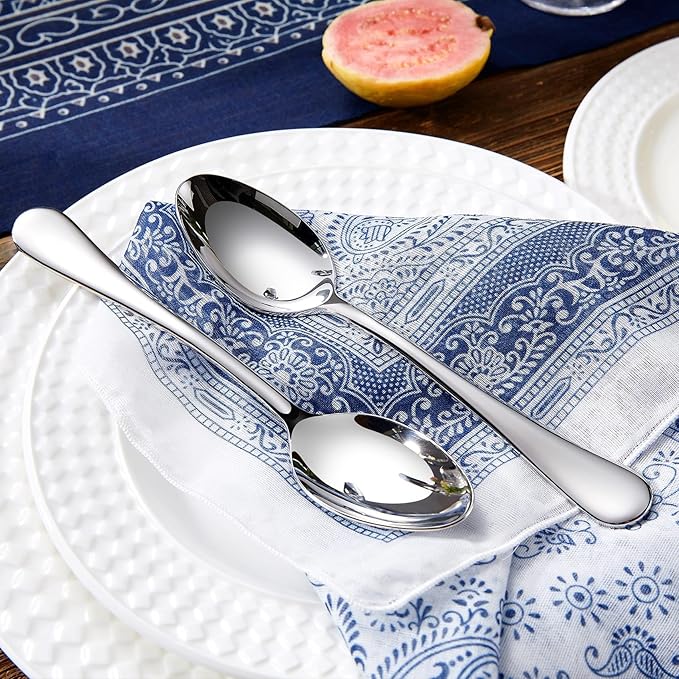 KEAWELL Premium Verona 8-Piece 7.6-Inch Dinner Spoon Set (8, Dinner Spoons)