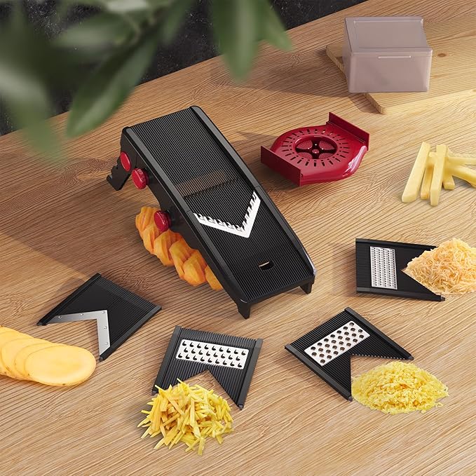 Mueller Austria Mandoline Slicer, Adjustable Vegetable Chopper, Grater