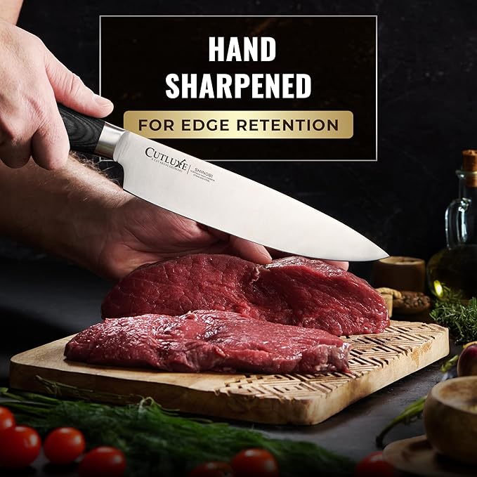 Cutluxe 3-Piece Chef Knife Set – Ultra Sharp Japanese Kitchen Knives
