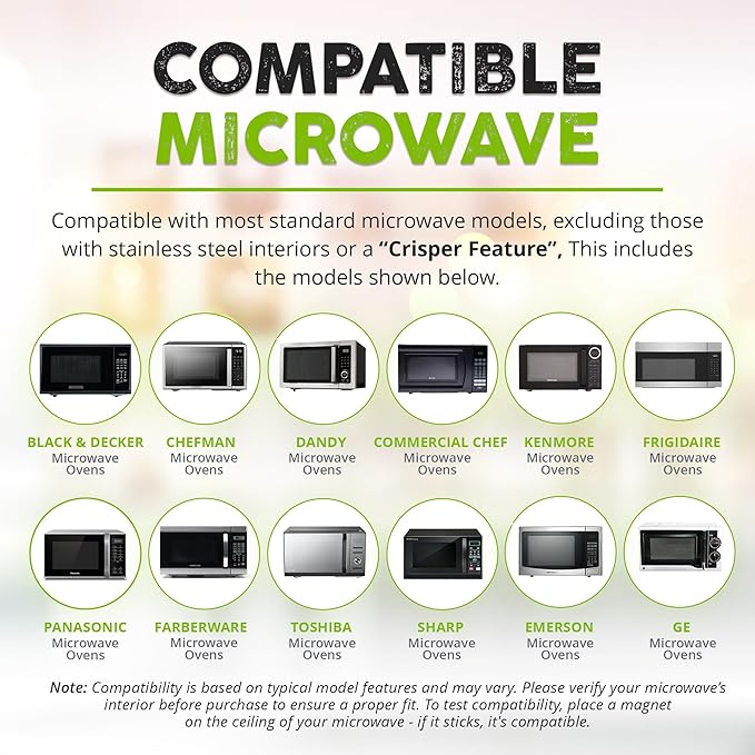 HOVER COVER Magnetic Microwave Splatter Cover for Food - 12" - Ivory White