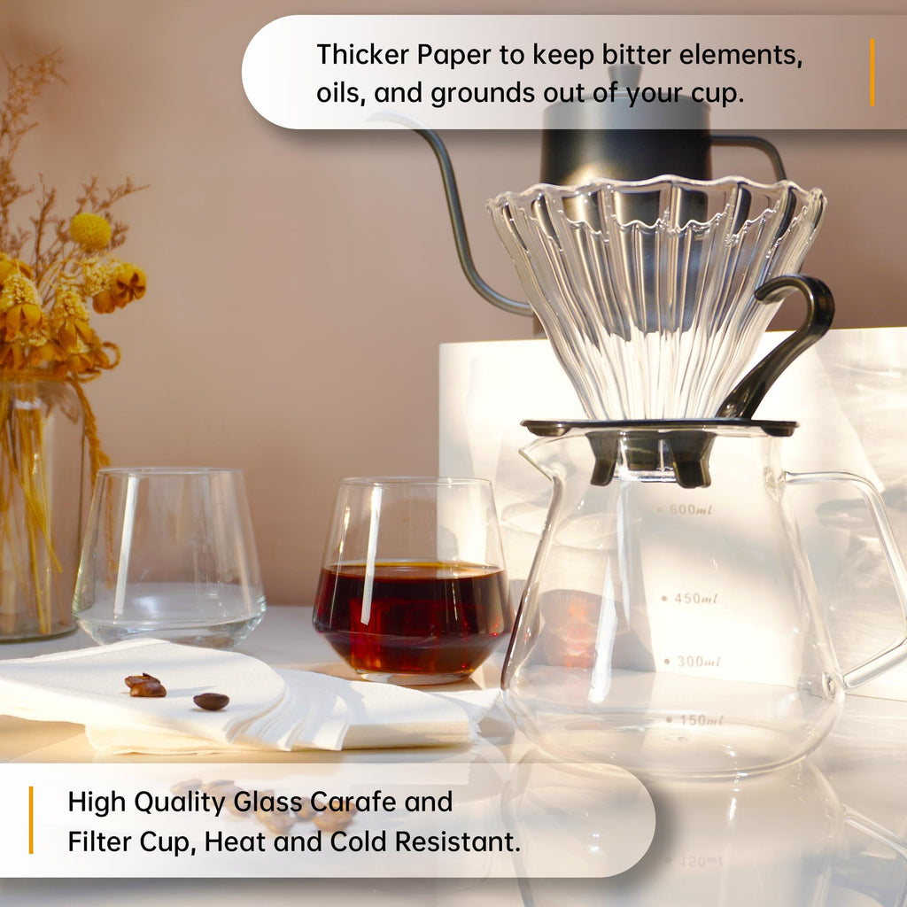 All in One Pour Over Coffee Set, Electric Coffee Grinder and Coffee Scale