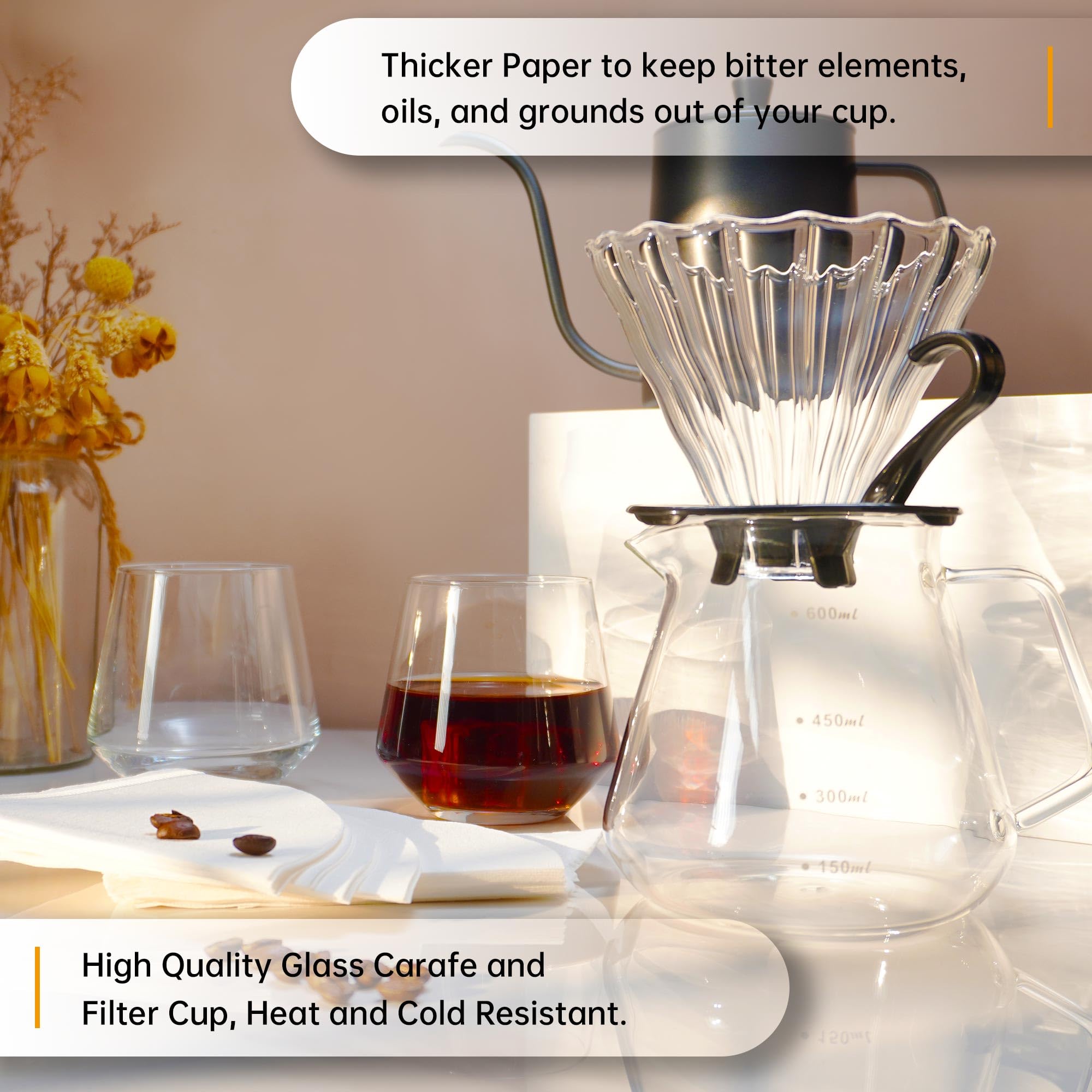 All in One Pour Over Coffee Set, Electric Coffee Grinder and Coffee Scale