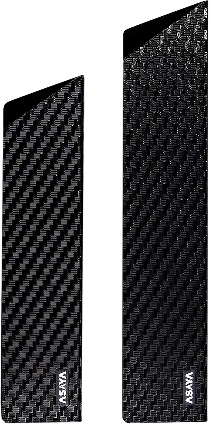 Asaya Professional Chef Knife Edge Guards – 2 Piece Knives Universal Covers, 8.5 x 2 and 10.5 x 2 - Extra Strength ABS Plastic and Food Safe Kitchen Knife Sheath Covers -Knife Not Included (2 Piece)
