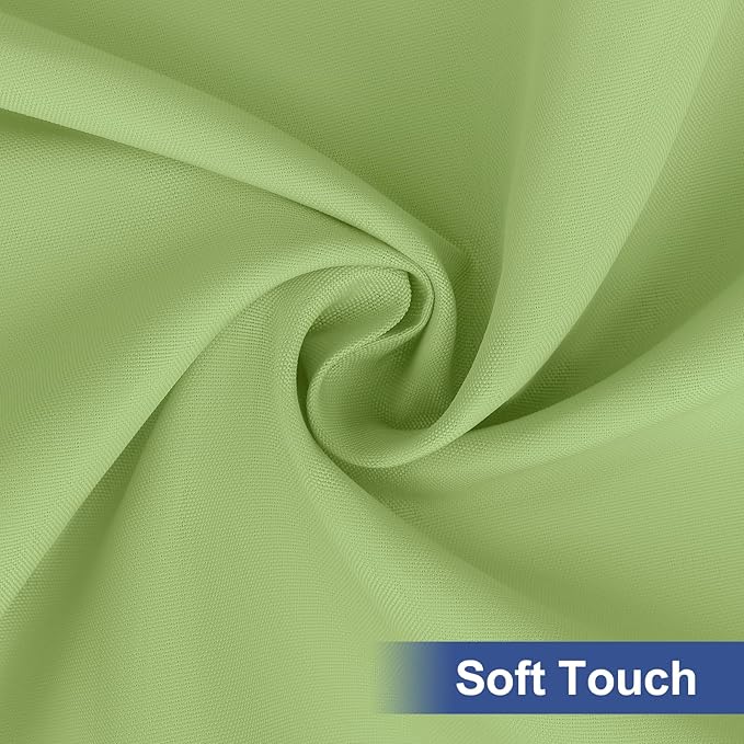 homing Rectangle Table Cloth Cover, Water-Resistant Polyester Elastic Fitted Tablecloth, Fits for 6 Foot Folding Tables, Washable Table Protector for Picnic, Camping, Outdoor (Sage Green, 30" x 72")