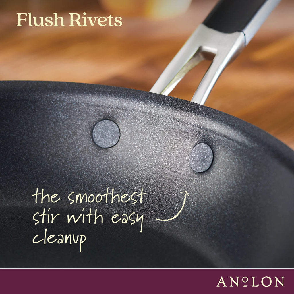 Anolon Smart Stack Hard-Anodized Nonstick Frying Pan Set, 10 & 12-Inch