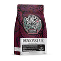 Bones Coffee Company Dragon's Lair - Dark Roast Coffee - Whole Bean - Low-Acid Arabica Coffee Beans - South/Central America and Indonesia Grown - Unflavored - 12 Oz