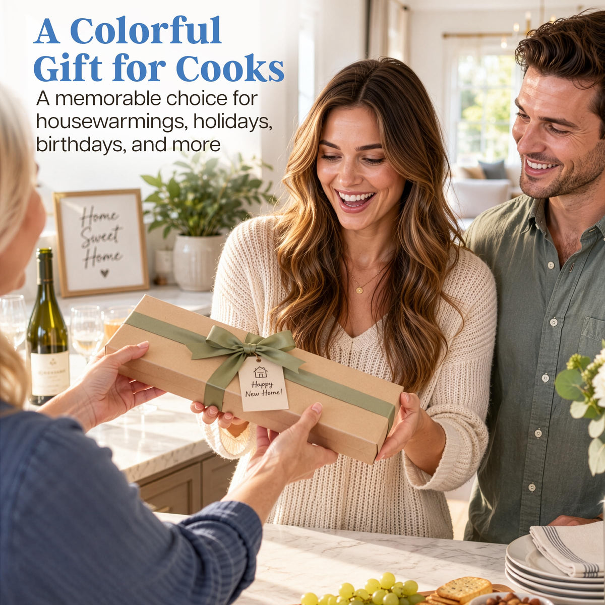 Baltique Marrakesh Collection Colorful Wooden Cooking Spoon, 12.5" Long
