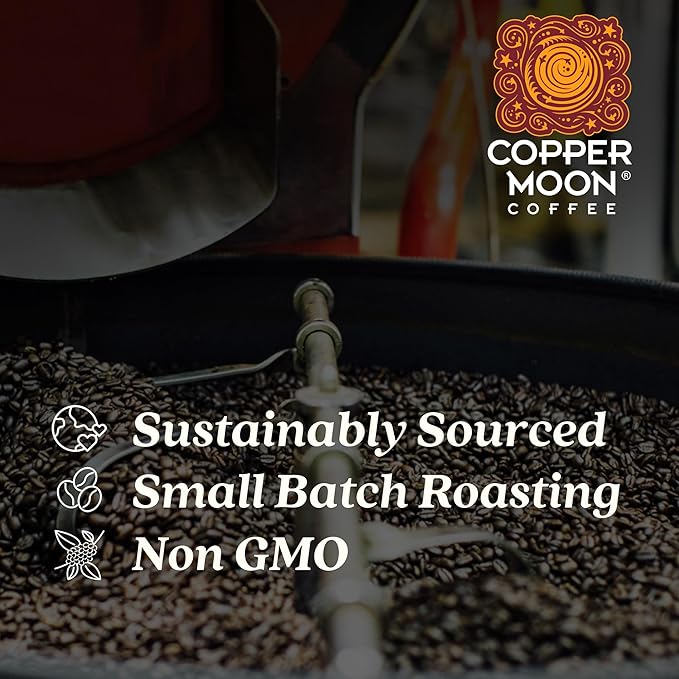 Copper Moon Whole Bean Coffee, Dark Roast, Sumatra, 2 lb