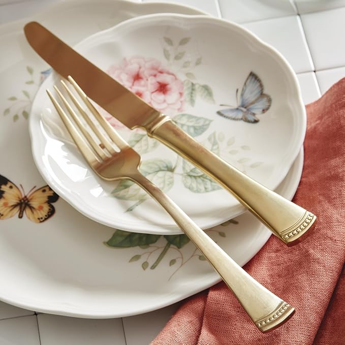 Lenox Butterfly Meadow Porcelain 28-Piece Dinnerware Set for 4