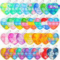 Heart Pop Fidget Toys Bulk Its Valentine Party Favors for Kids 30 Pack