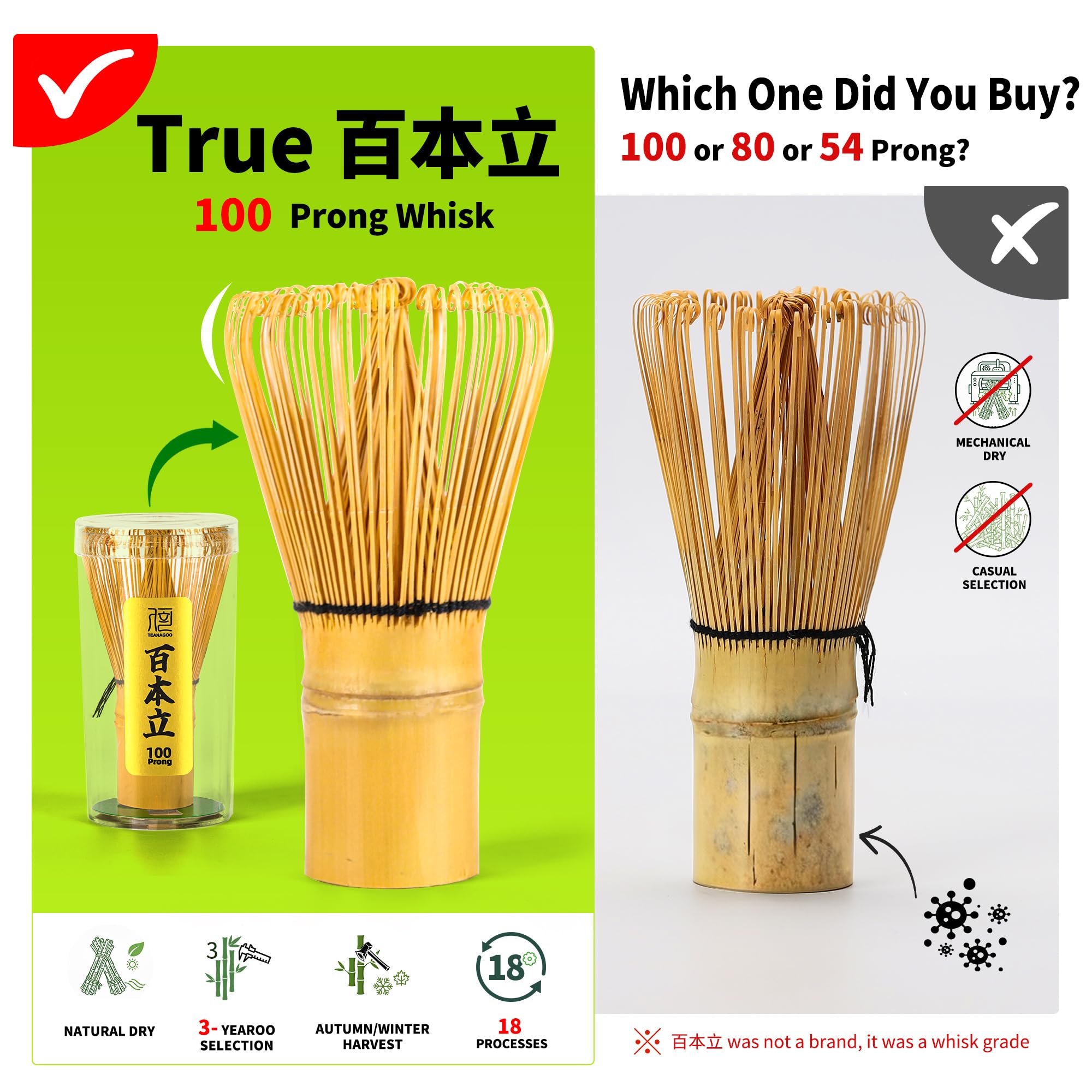 TEANAGOO Matcha Whisk Set Black,7 Pcs Matcha Set,Matcha Kit for Ceremony,Tradition Tea Set for Making Breakfast/Latte,Matcha Whisk Set with Bowl(Chawan)/Whisk and Holder,Gift for Family/Friend