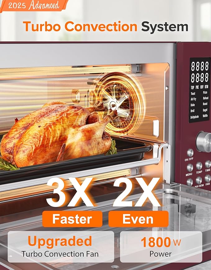 Nuwave Bravo Pro Smart Air Fryer Toaster Oven Countertop Combo