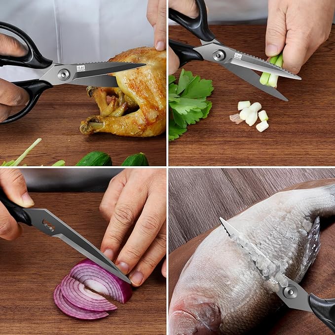 SHAN ZU 8.4" Titanium Heavy Duty Kitchen Scissors - Japanese Shears