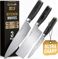 Cutluxe 3-Piece Chef Knife Set – Ultra Sharp Japanese Kitchen Knives