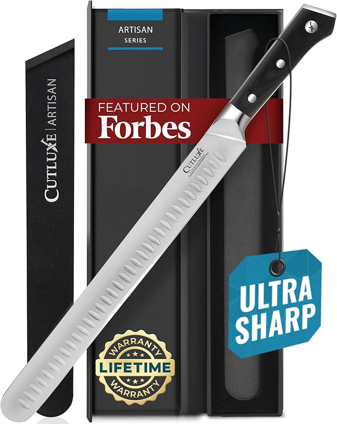 Cutluxe Brisket Knife, 12" Carving & Slicing Knife for Meat & BBQ