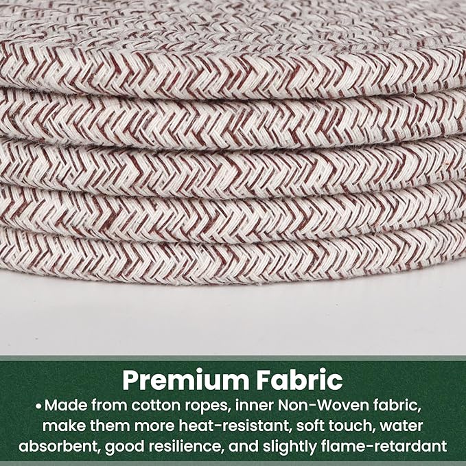 KITLAB 8 Inch Trivets for Hot Dishes, Hot Pots and Pans, 5 Pcs