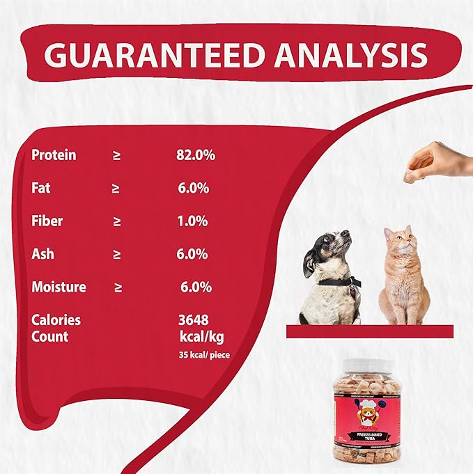 Chef Kitty Freeze Dried Tuna Cat Treats, 100% Wild Caught, 8.5 oz
