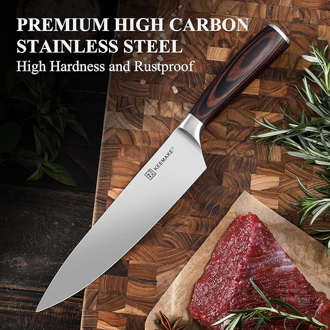 10" Damascus Chef Knife, Ultra Sharp 10° Edge Japanese VG10 Kiritsuke Kitchen Knife with Ash Sheath, 67 Layers Hand Forged Hammered Cooking Knife for Meat, Vegetable & Fruit, Camping & BBQ Gift