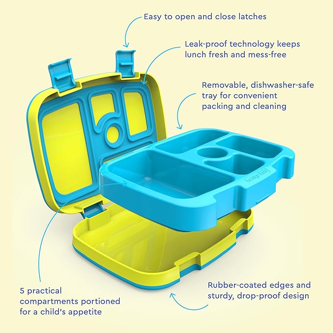 Bentgo Kids Bento-Style 5-Compartment Leak-Proof Lunch Box